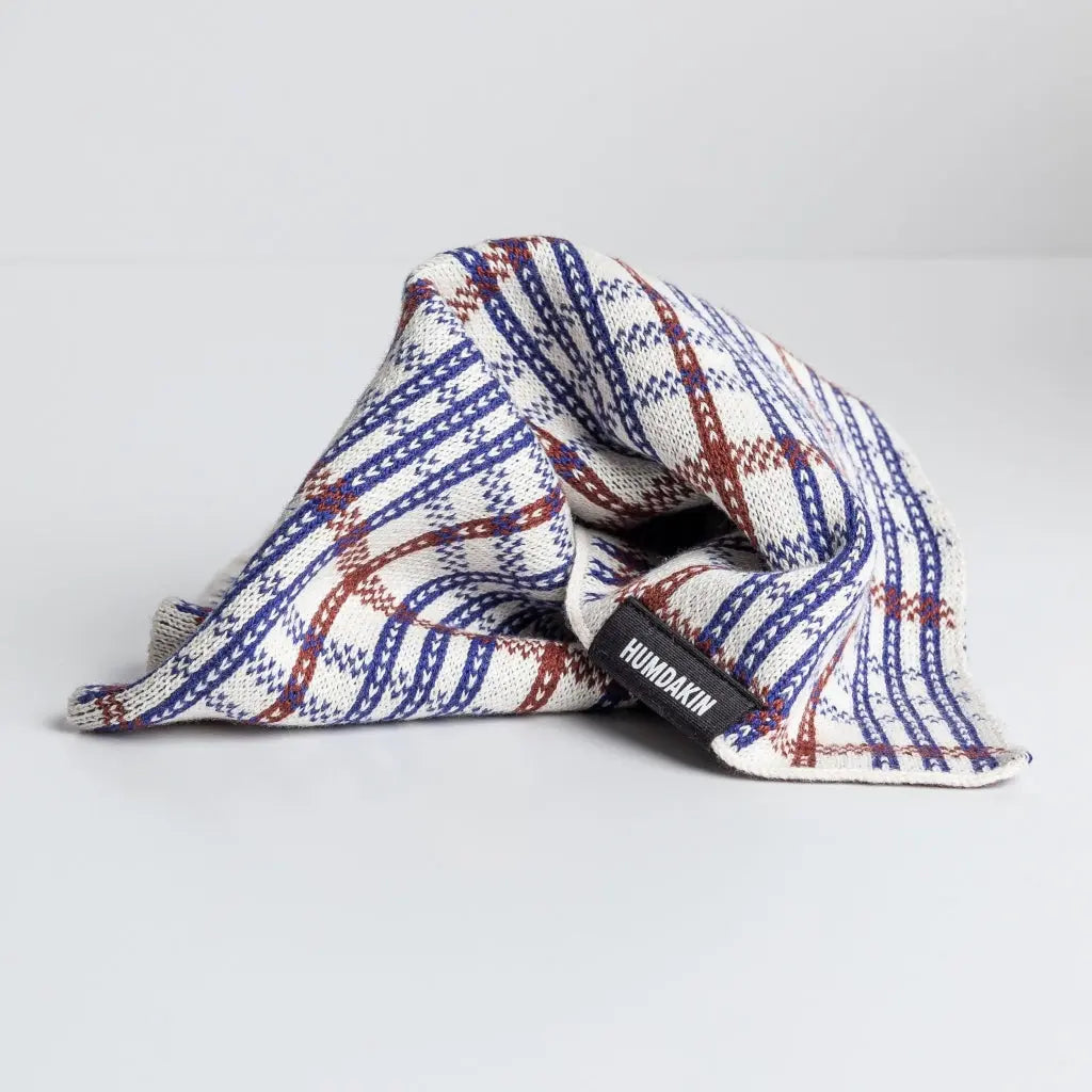 HUMDAKIN Strikket karklud Organic Textiles 233 Checkered Race